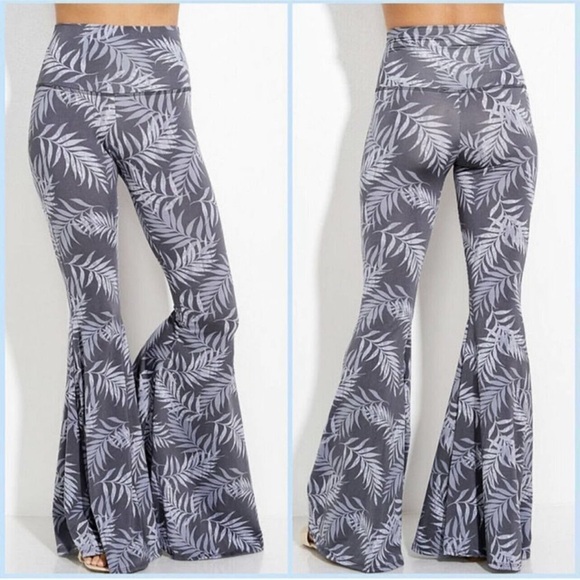 Charcoal Gray Bell Bottom 2 Piece Set- sku-8023 - Picture 4 of 5
